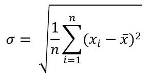 Formule de l'écart type