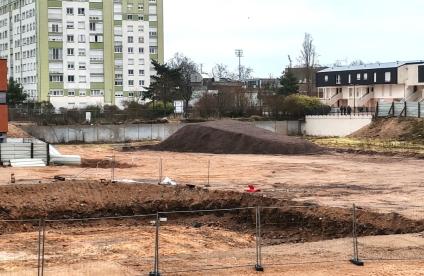 Photographie d'un terrassement sur un chantier d'aménagement urbain